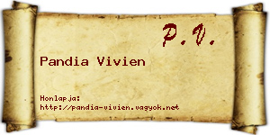 Pandia Vivien névjegykártya